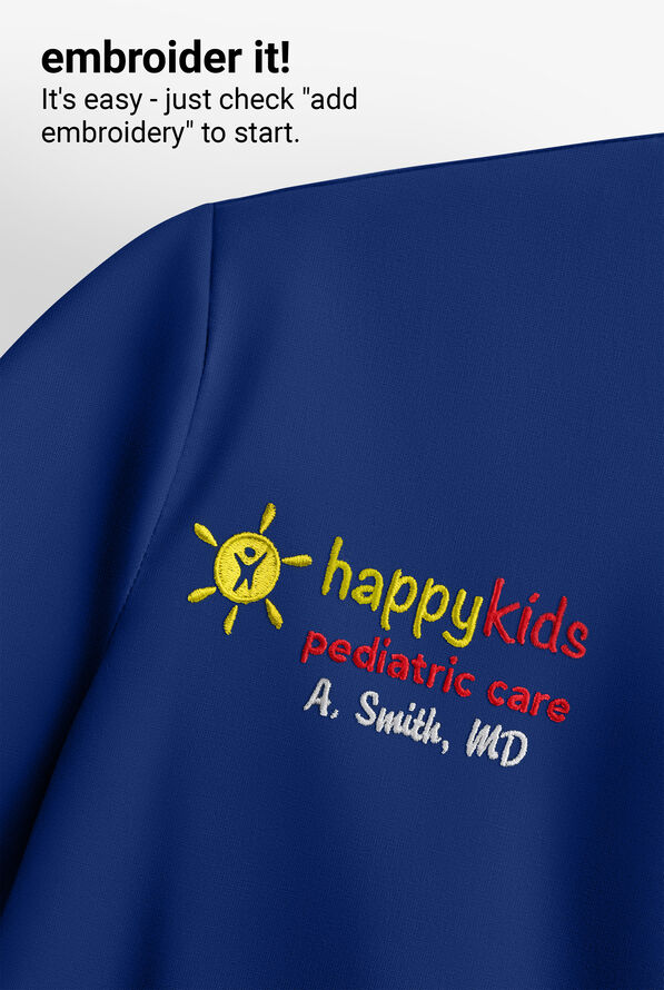 WhisperLite Alba Women's 3-Pocket Notched Neck Scrub Top - Galaxy - 6