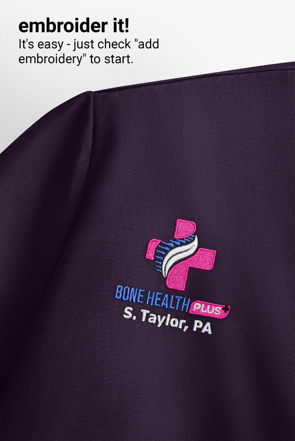 Carhartt Cross-Flex Force Women's 3-Pocket STRETCH Knit Panel Scrub Top - Black Plum - 5