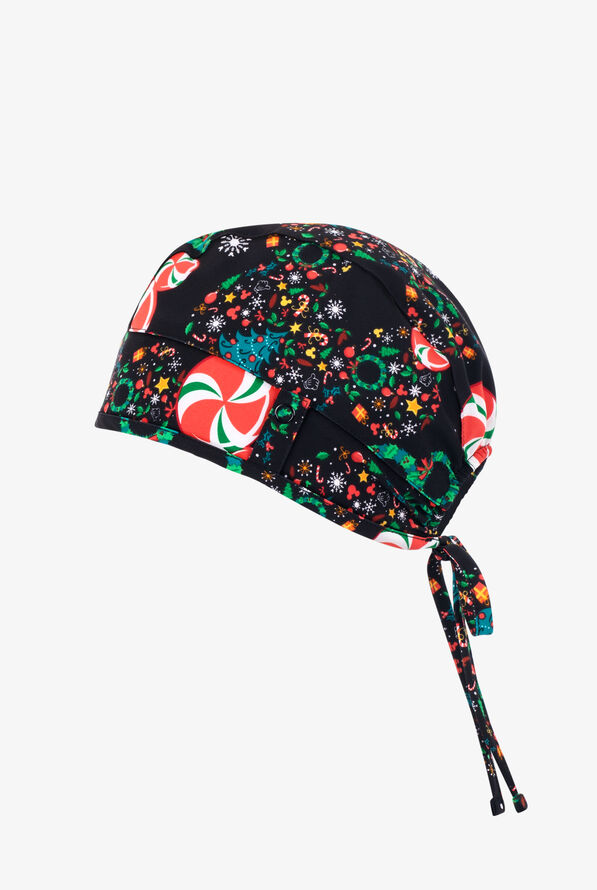 Gorro m&eacute;dico unisex estampado Tooniforms Disney's Mickey Mouse Holiday Heads STRETCH con lazos ajustables - null - 1