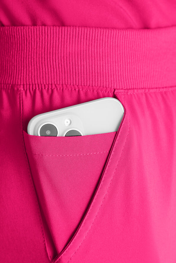 Easy STRETCH Women's 10-Pocket Scrub Set - Reactive Pink - 7