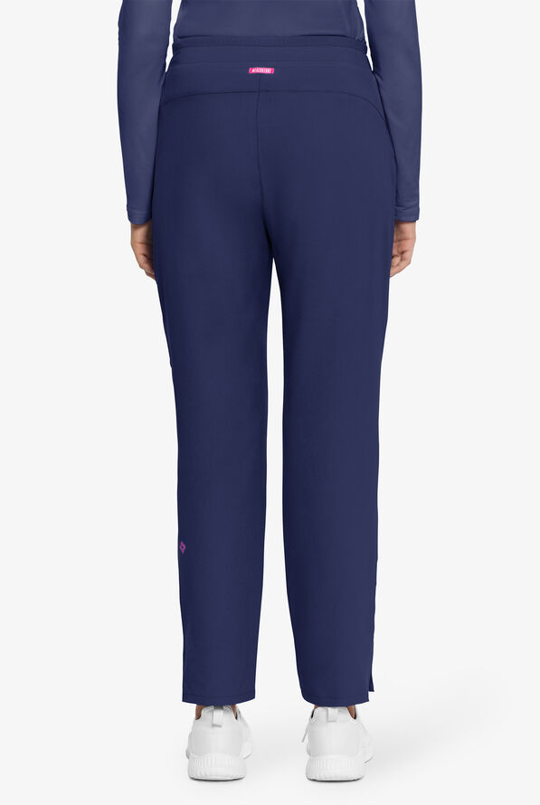 Med Couture Amp Women's 4-Pocket STRETCH Drawstring Scrub Pant - Navy - 4