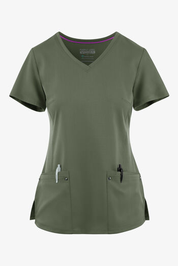 Healing Hands Purple Label Juliet Women's 2-Pocket STRETCH Princess Seam Scrub Top