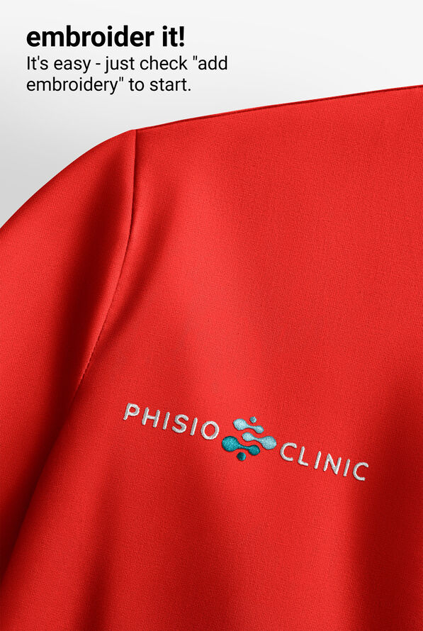 Blusa m&eacute;dica Grey's Anatomy by Barco Emerge Brylyn STRETCH con mangas dolm&aacute;n y 2 bolsillos para mujer - Sunset Orange - 8