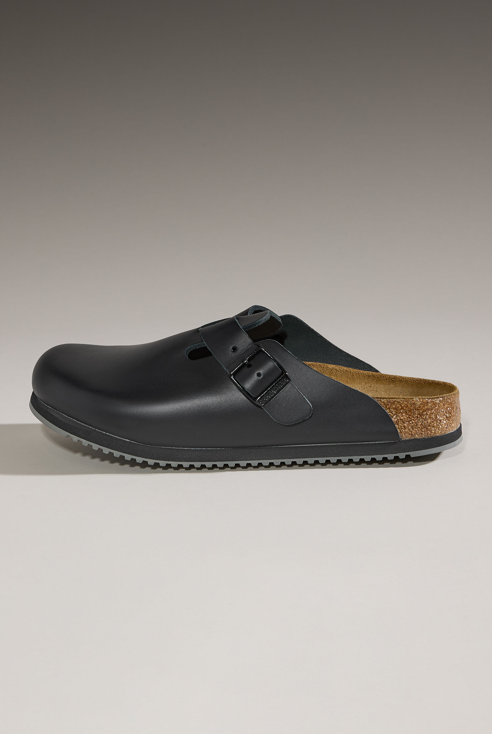靴 BIRKENSTOCK Boston BS BLACK Birkenstock Boston Soft Footbed black suede