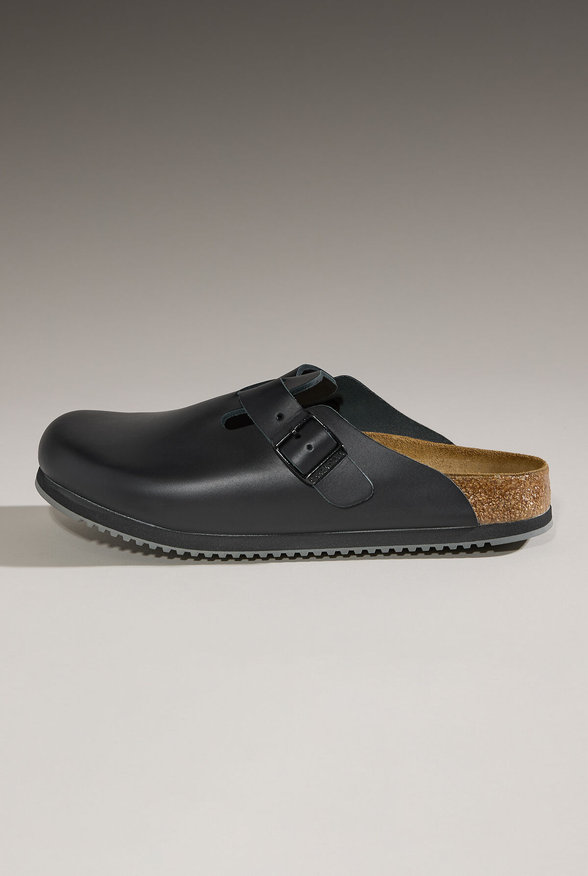 Birkenstock Unisex Boston Super Grip Black Clogs, Nursing Shoes display picture 3