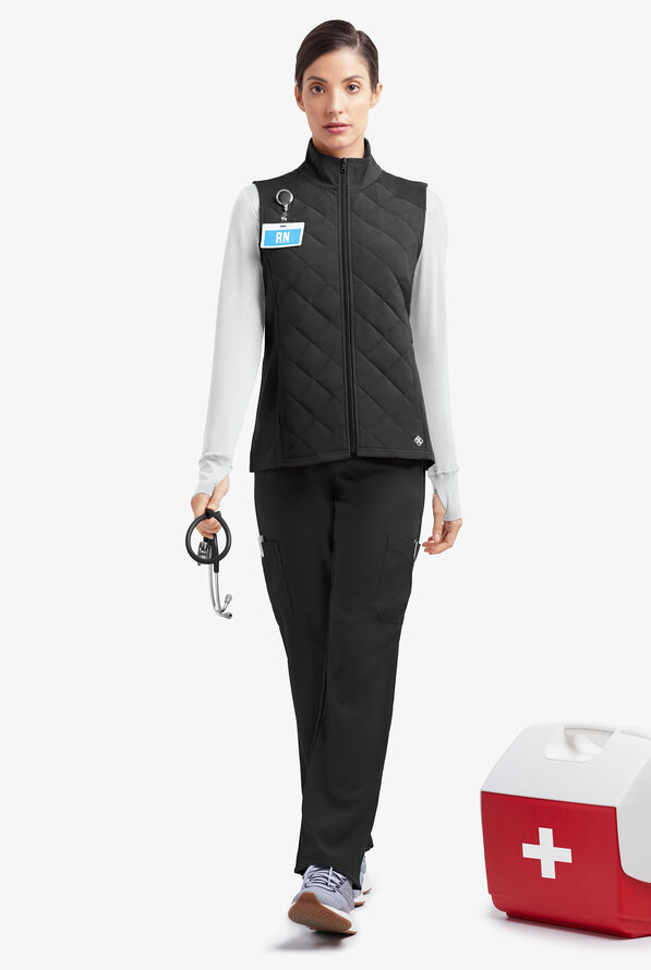 Easy STRETCH Deya Quilted Scrub Vest, Medical Vests