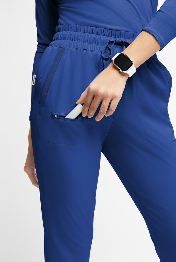 WhisperLite ISLA Women's 5-Pocket Tapered Scrub Pants - Galaxy - 4