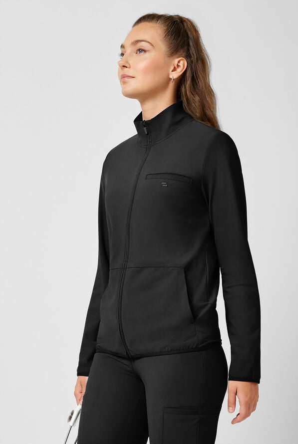 Chaqueta m&eacute;dica abrigada Infinity PURSUIT STRETCH con cremallera y 3 bolsillos para mujer - Black - 2