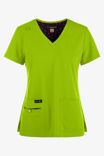 koi Basics Becca Women's 4-Pocket STRETCH V-Neck Scrub Top