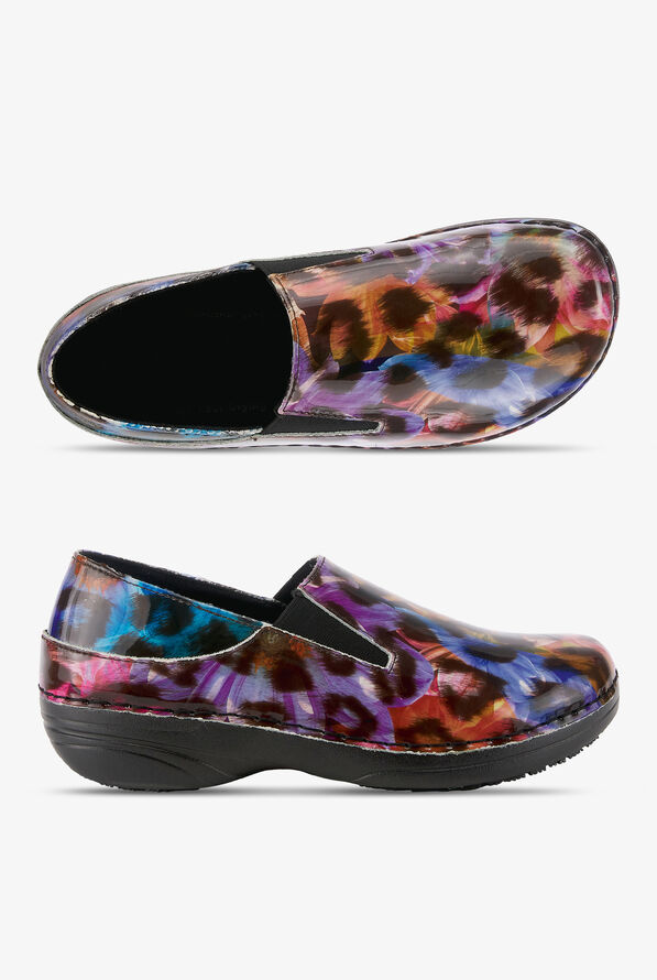 Spring Step Women's Professional Manila Rainbow Patent Leather Nursing Clogs - null - 1
