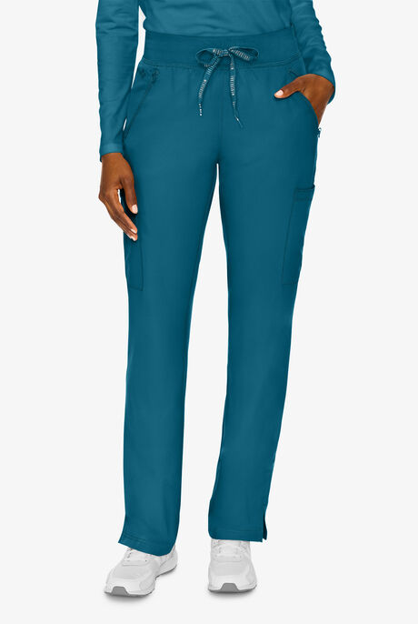 Med Couture Insight Women's 4-Pocket Zipper Cargo Pocket Scrub Pants