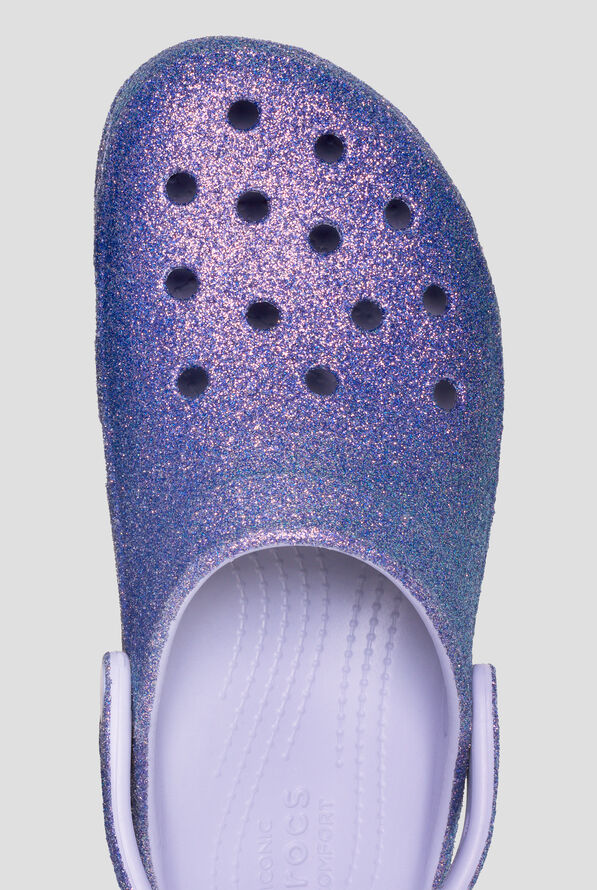 Zuecos Crocs™ Purple Moon Iridescent Glitter Platform para mujer - null - 2