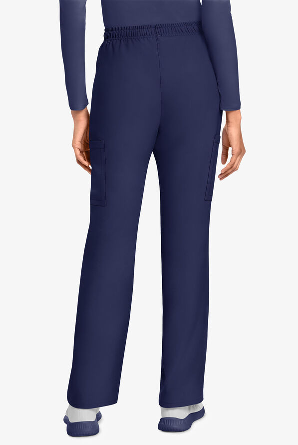 Pantal&oacute;n m&eacute;dico Cherokee Workwear Originals Ultra estilo cargo con piernas rectas y 4 bolsillos para mujer - Navy - 4