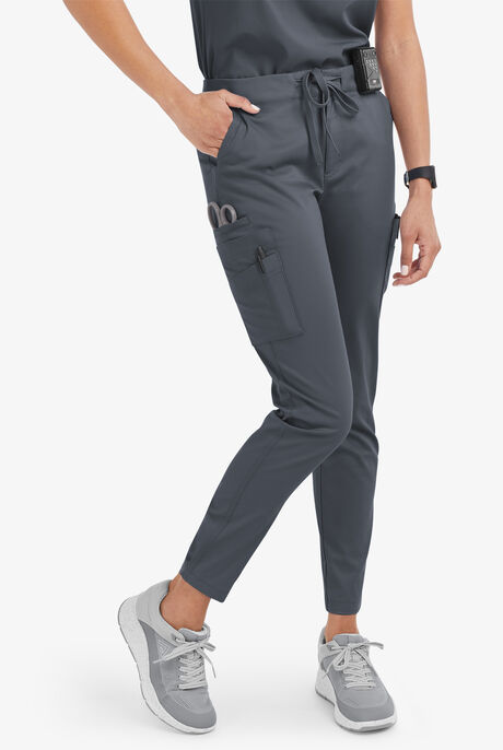 Pantalón médico UA Butter-Soft STRETCH estilo cargo con 10 bolsillos para mujer