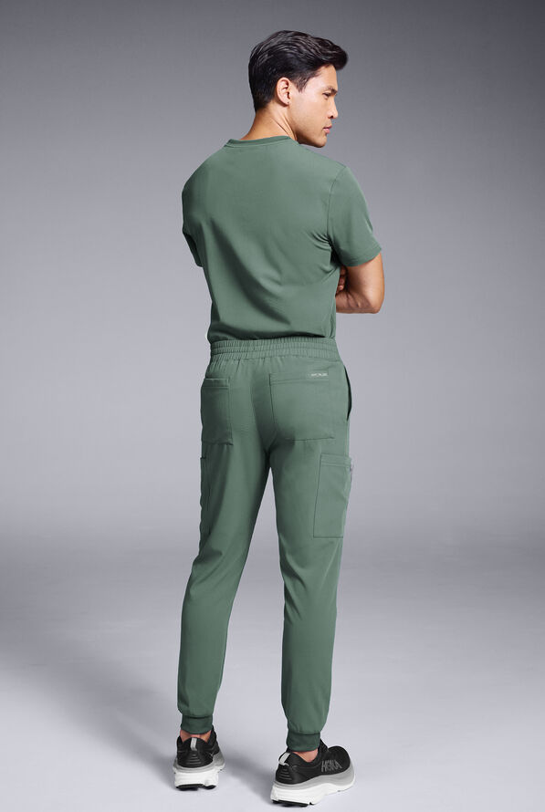 Pantal&oacute;n m&eacute;dico Hypothesis S-R Shift Ready estilo jogger con 8 bolsillos para hombre - Olive - 4