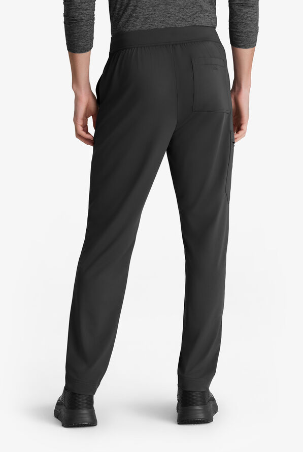Skechers by Barco Slip-ins Rebound Men's 4-Pocket STRETCH Slim Straight Leg Cargo Scrub Pants - Black - 4
