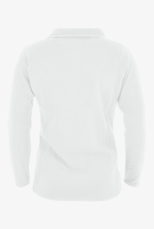 White Cross Women's 2-Pocket Fleece Zip Front Sport Scrub Jacket - White - 2