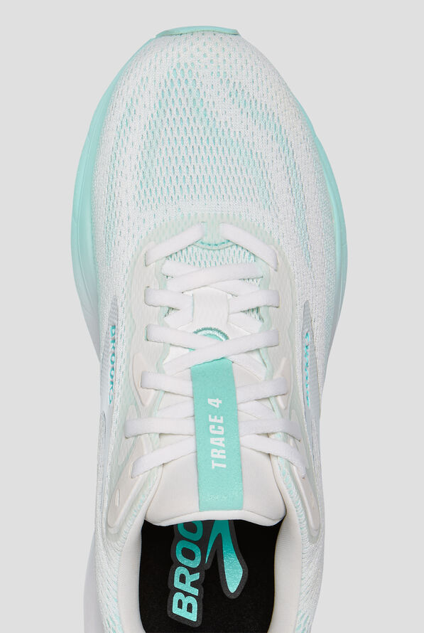 Brooks Women's Trace 4 Bright White/Limpet/Oyster Athletic Lace Up Shoes - null - 2