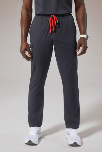 Hypothesis (RED) Men's 8-Pocket STRETCH Straight Leg Cargo Scrub Pant