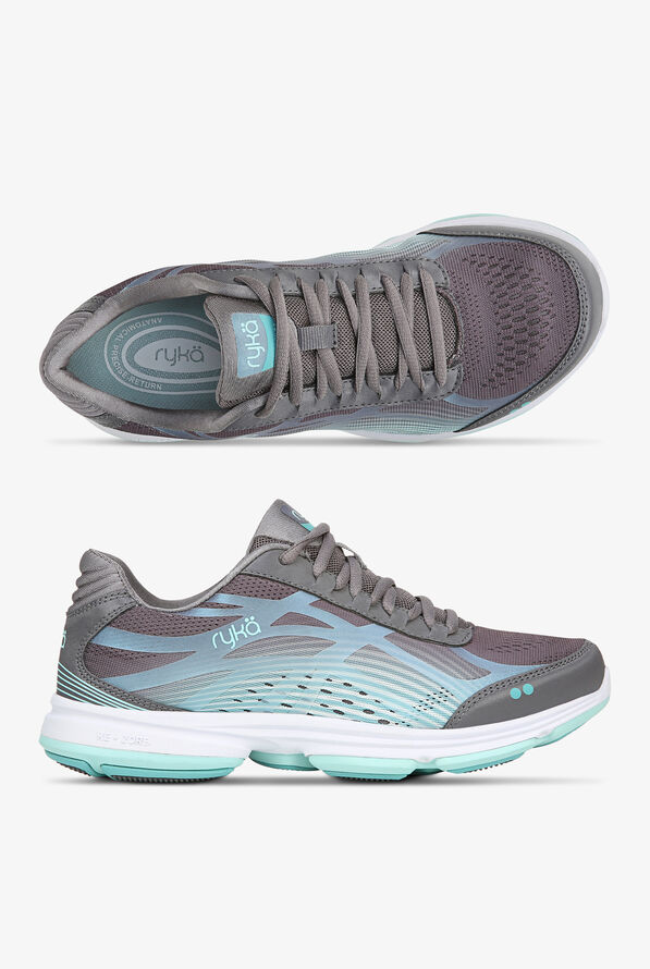 Ryka Women's Devotion + 3 Quiet Grey Athletic Lace Up Nursing Shoes - null - 1