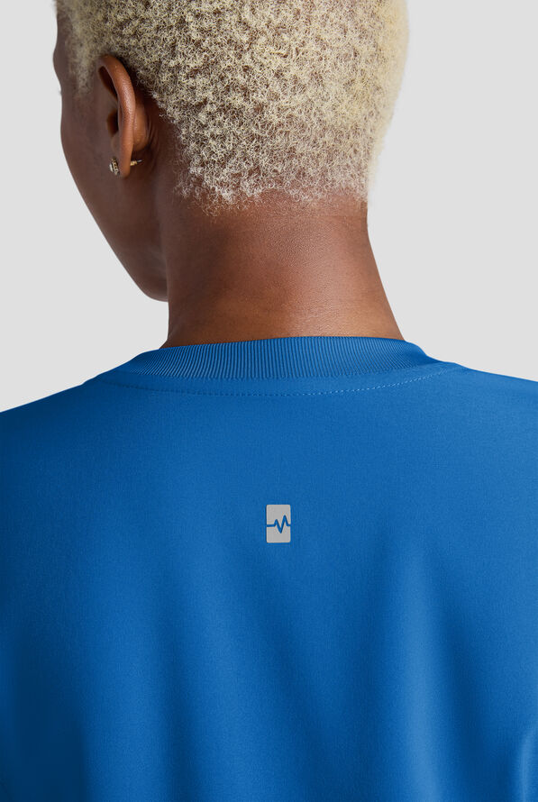 Blusa m&eacute;dica Easy STRETCH con cuello redondo y 2 bolsillos para mujer - Royal - 6