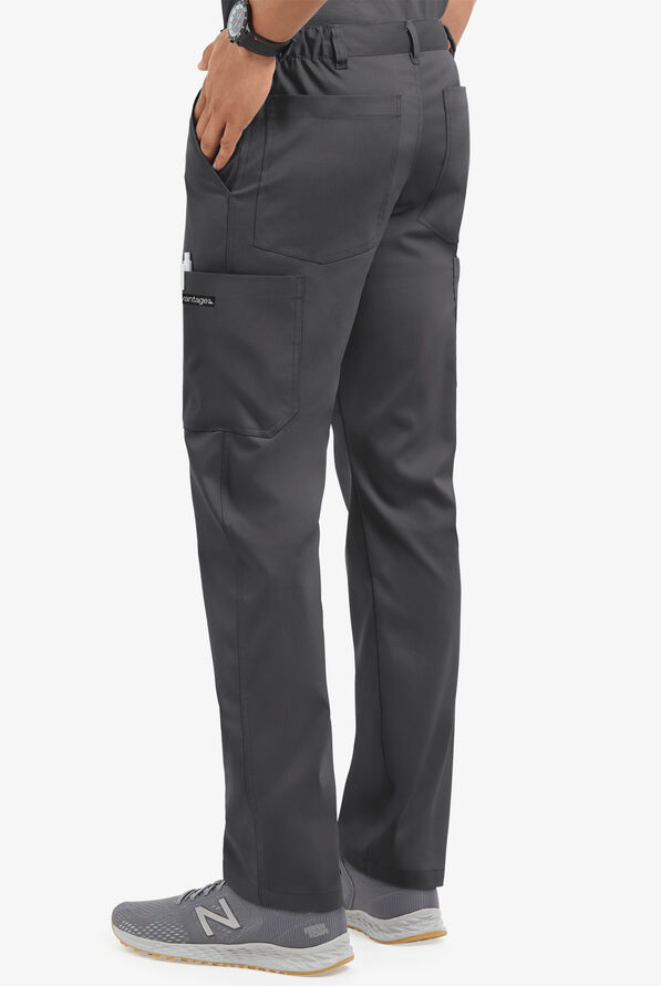 Advantage STRETCH Men's 8-Pocket Cargo Scrub Pants - Pewter - 4