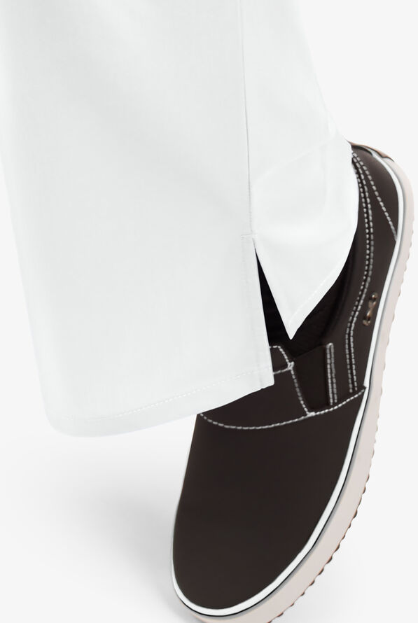 Cherokee Workwear Women's 3-Pocket Flare Leg Drawstring Scrub Pants - Tall - White - 5