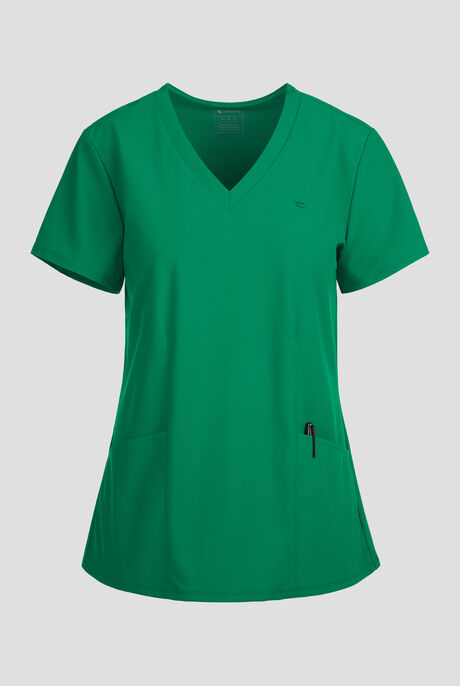 Infinity Pursuit Women's 2-Pocket STRETCH V-Neck Scrub Top