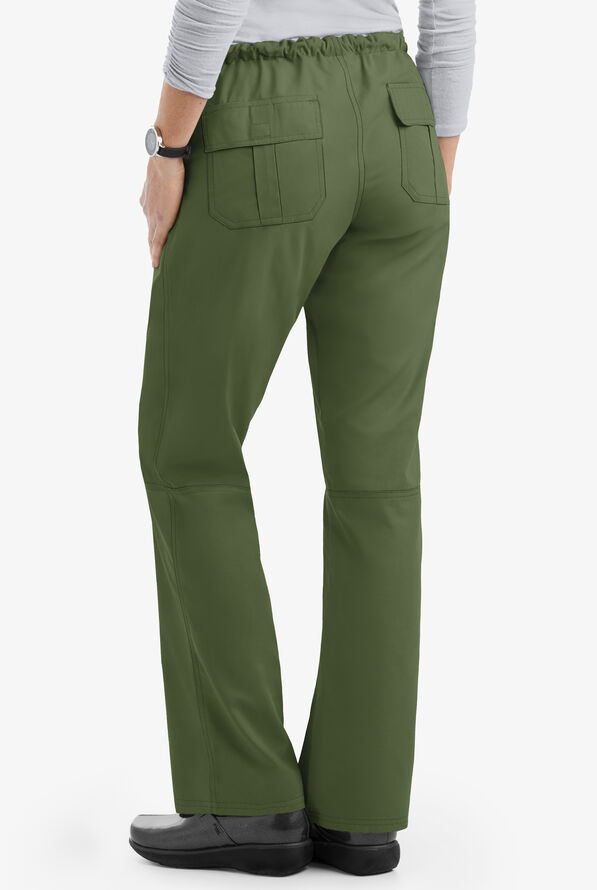 Pantal&oacute;n m&eacute;dico Butter-Soft Core by UA&trade; Tall con cord&oacute;n y 6 bolsillos para mujer - Olive - 2