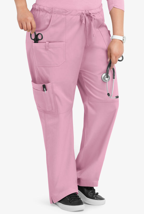 Pantal&oacute;n m&eacute;dico Butter-Soft STRETCH Tall con cord&oacute;n y 10 bolsillos para mujer - Cherry Blossom - 4