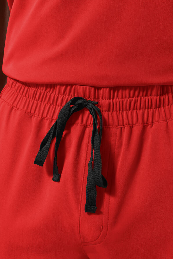 Pantal&oacute;n m&eacute;dico Hypothesis (RED) STRETCH estilo cargo con piernas rectas y 8 bolsillos para hombre - (Red) - 6