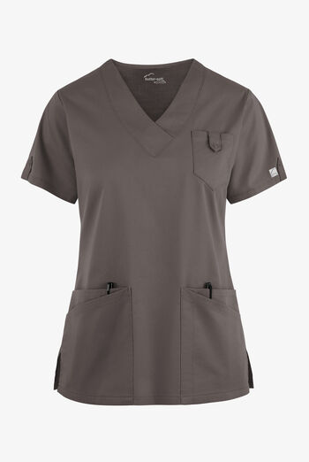 Butter-Soft STRETCH Women's 6-Pocket V-Neck Scrub Top