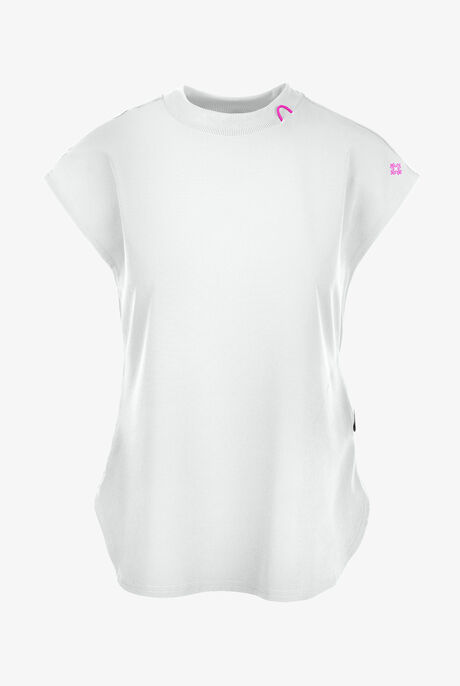 Med Couture Amp Women's 2-Pocket STRETCH Tuck in Dolman Crew Neck Scrub Top