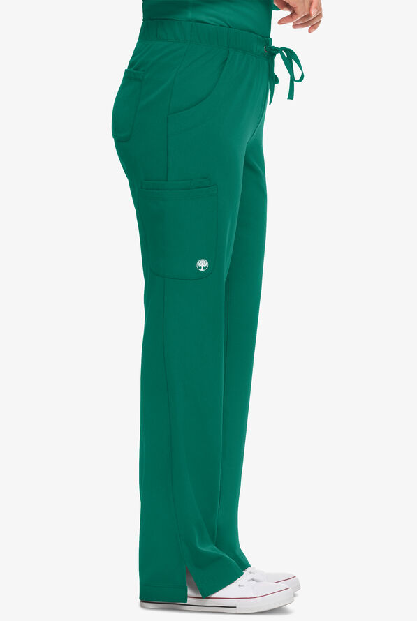 HH Works by Healing Hands Rebecca Women's 6-Pocket STRETCH Drawstring Waist Cargo Scrub Pants - Hunter - 3