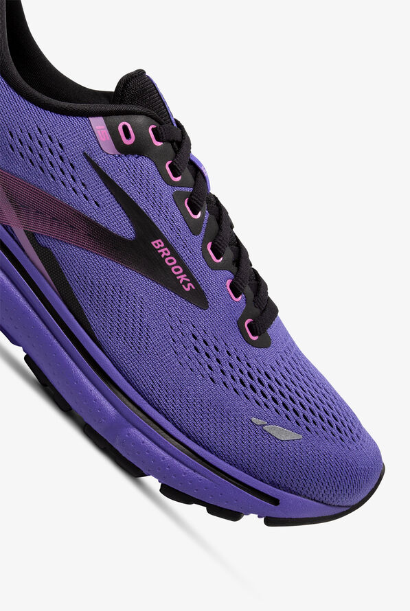Brooks Women's Ghost 15 Purple/Pink/Black Athletic Lace Up Nursing Shoes - null - 3