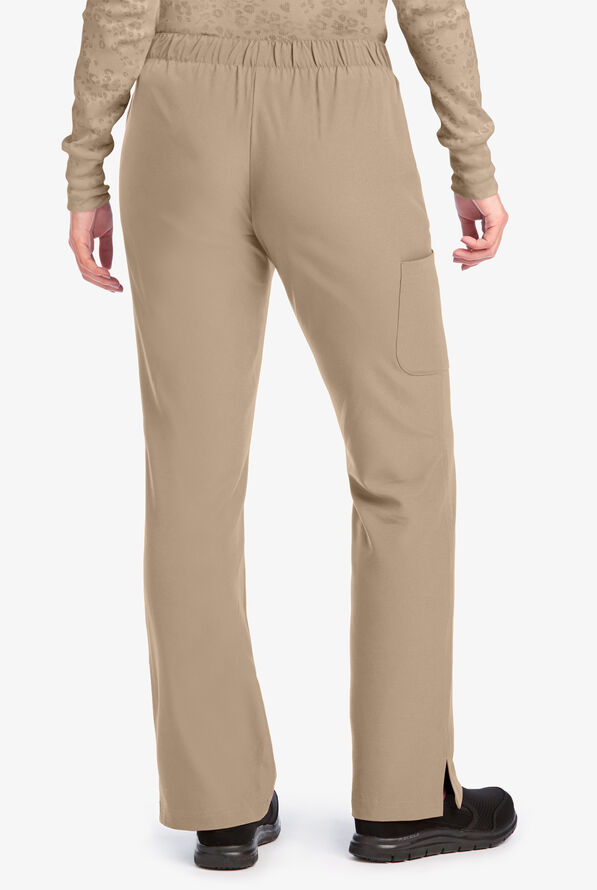 Skechers by Barco Reliance Women's 3-Pocket STRETCH Cargo Drawstring Scrub Pants - Khaki - 2