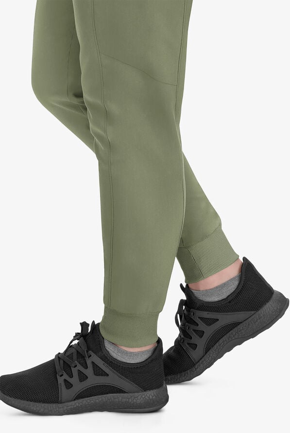 Healing Hands Purple Label Toby Women's 7-Pocket STRETCH Jogger Drawstring Scrub Pant - Olive - 5