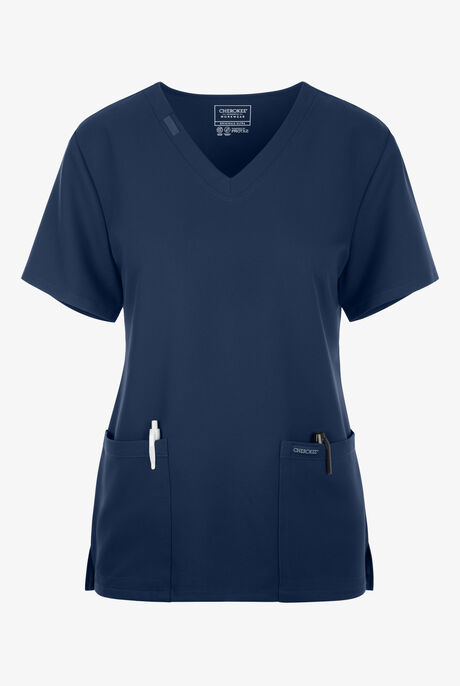 Cherokee Workwear Originals Ultra Women's 2-Pocket V-Neck Scrub Top