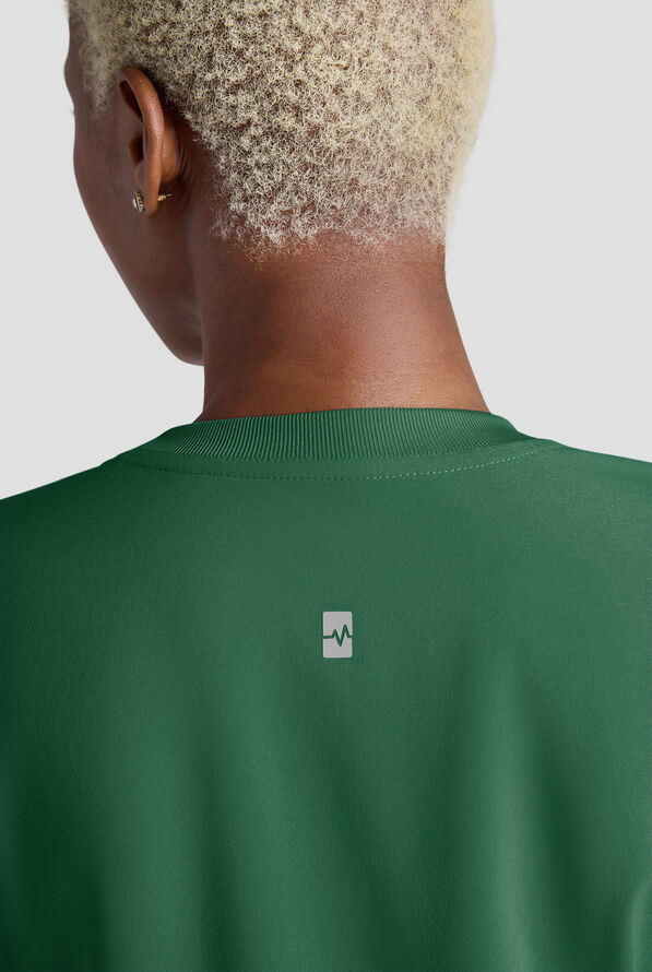 Blusa m&eacute;dica Easy STRETCH con cuello redondo y 2 bolsillos para mujer - Hunter - 6