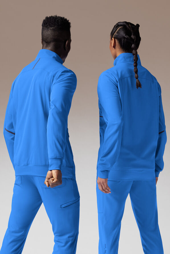 Chaqueta m&eacute;dica unisex Hypothesis F con cremallera - Royal/Navy - 3