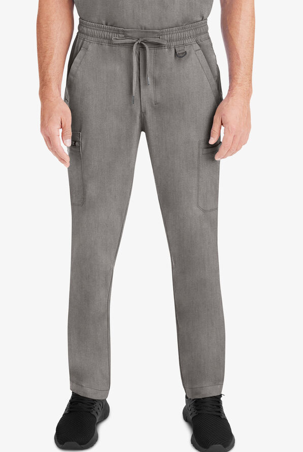 Pantalón médico Healing Hands Purple Label Daniel estilo cargo con 6 bolsillos para hombre  - Heather Grey - 1