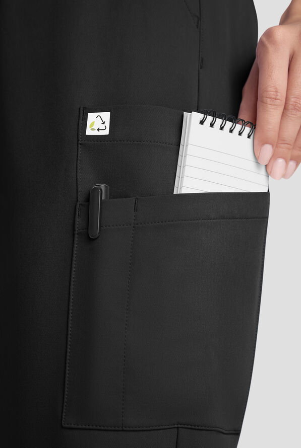 Pantal&oacute;n m&eacute;dico ReSurge Topaz con cord&oacute;n ajustable y 11 bolsillos para mujer - Black - 5