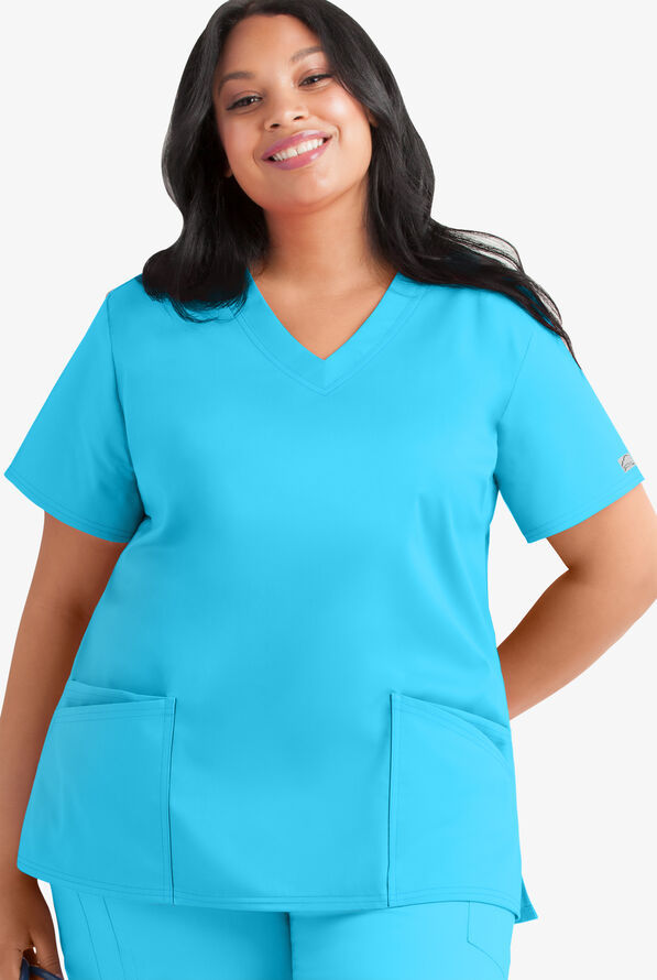 UA ButterSoft STRETCH Plus Size VNeck Scrub Top Plus Size Scrubs