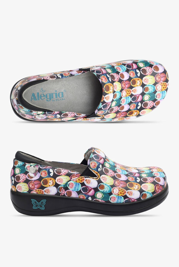 Alegria Women's Keli Fresh Baked Black Nursing Slip On Shoes - null - 1