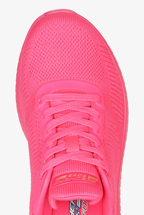 Skechers Bobs Women's Squad Chaos Cool Rhythm Neon Pink Athletic Lace Up Nursing Shoes - Neon Pink - 2