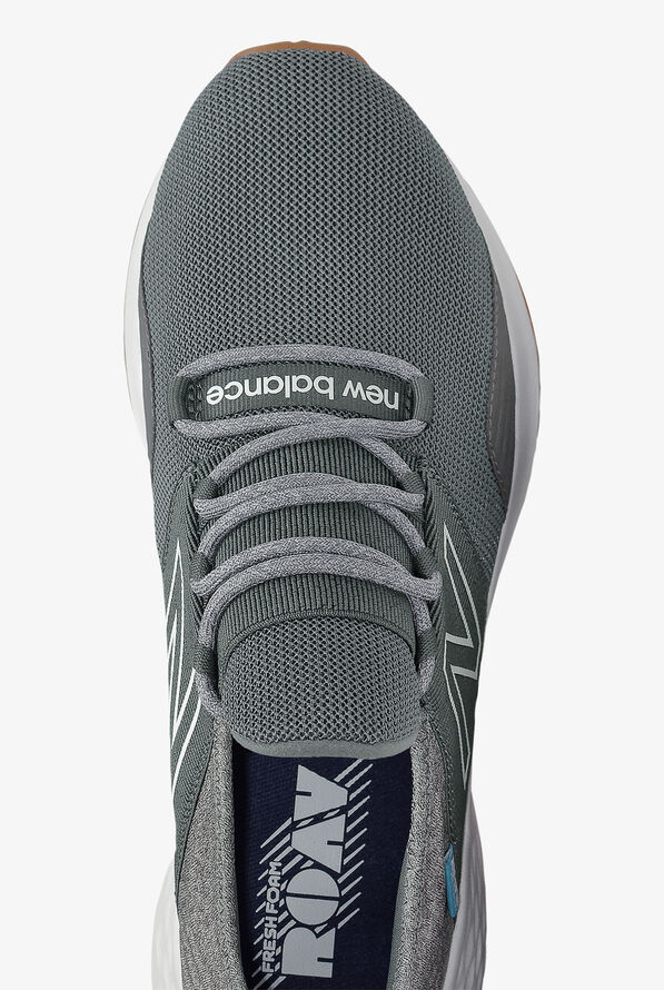 New Balance Men's Fresh Foam Roav V1 Lead/Grey/Light Aluminum Athletic Lace-Up Nursing Shoes - null - 2