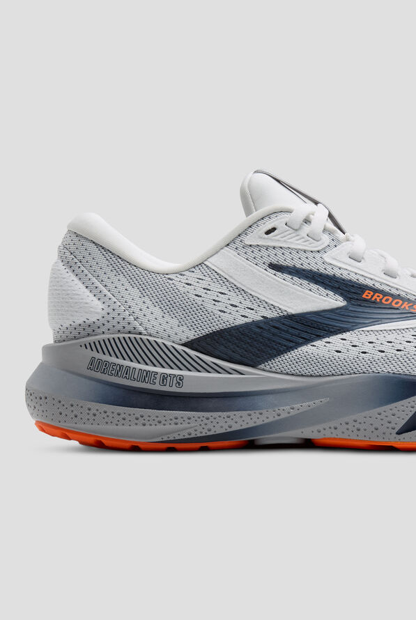 Brooks Men's Adrenaline GTS 24 White/Peacoat/Alloy Athletic Lace Up Shoes - null - 4