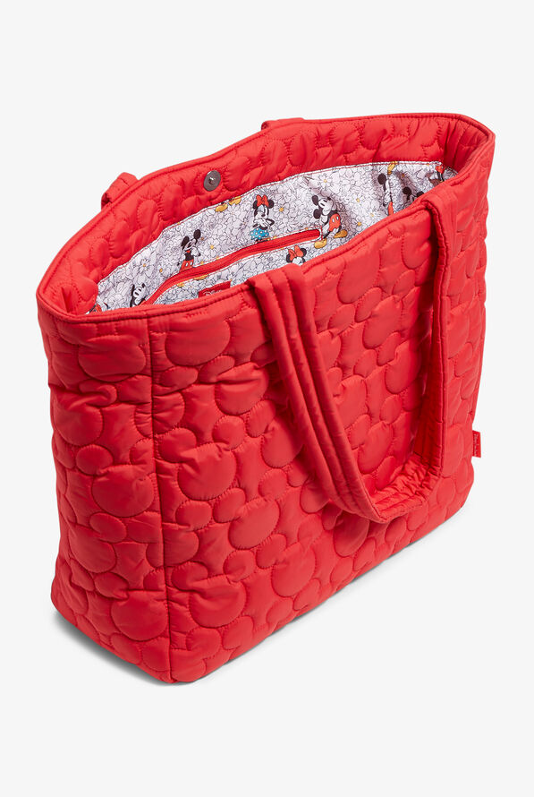 Vera Bradley Disney's Mickey Featherweight Unforgettable Red Quilted Vera Tote - Unforgettable Red - 2