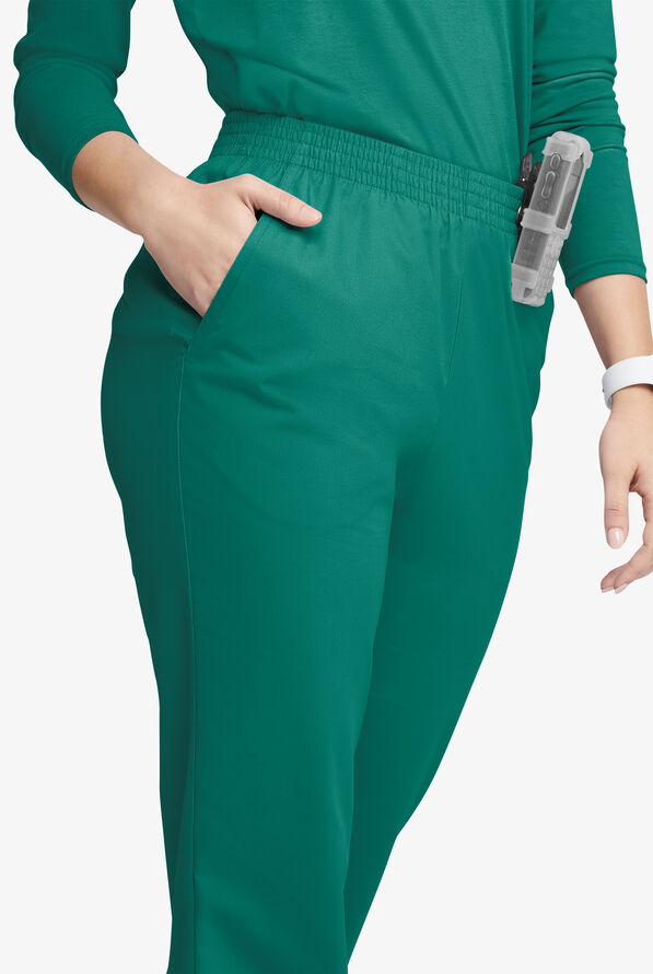 Butter-Soft Originals Women's 2-Pocket High Waisted Straight Leg Scrub Pants - Hunter - 2