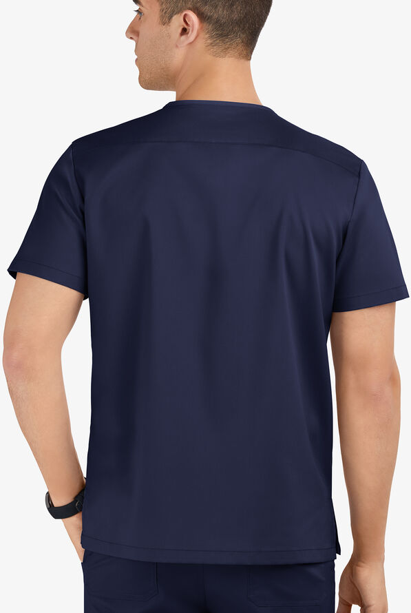 Advantage STRETCH Men's 6-Pocket V-Neck Scrub Top - Navy - 3